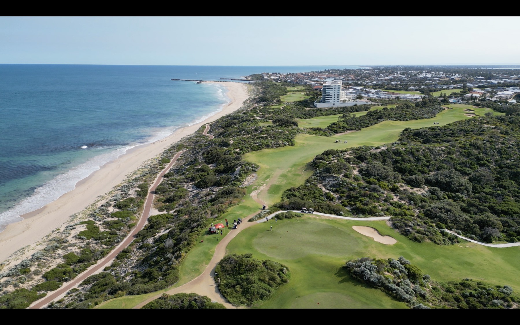 Aerial coastline